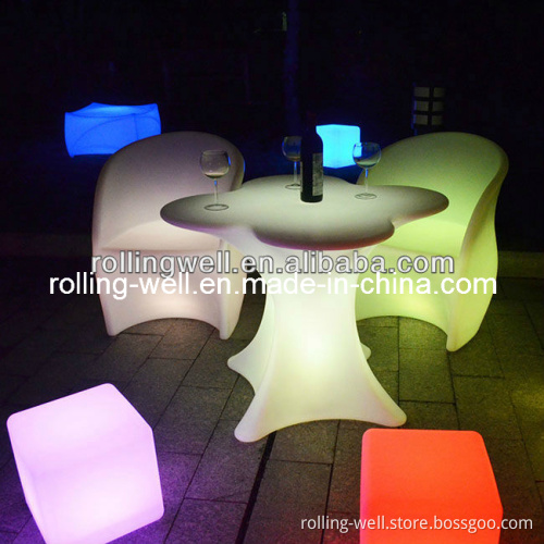 LED Light Table, RGB Color Changing Lighting Bar LED Table, Illuminated LED Coffee Table (RW-066)